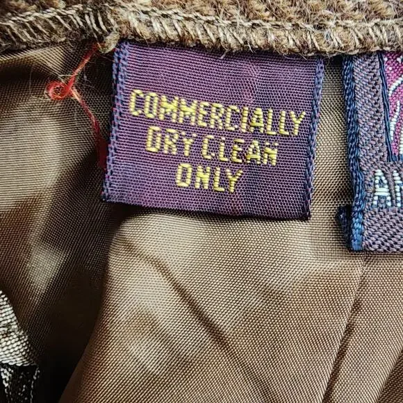 Vintage Neiman Marcus Anne Klein Skirt Womens S Brown Wool Pencil Lined Preppy - Picture 13 of 16